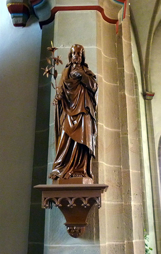 13. Heiliger Josef: Holzfigur um 1900 erschaffen